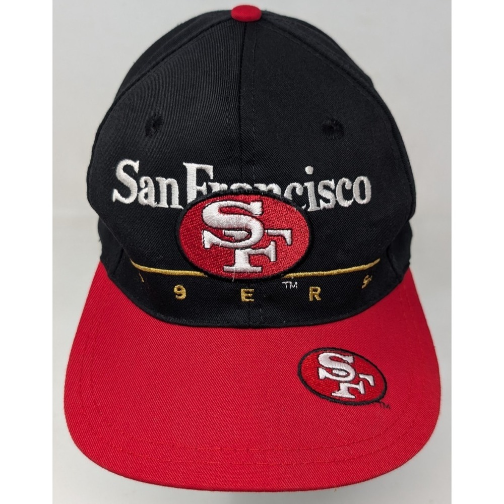 Vintage San Francisco 49ers Snapback Hat Cap Eastport 90s 1990s All‎ Over